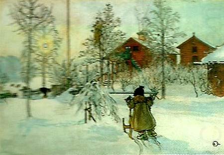 Carl Larsson garden och brygghuset china oil painting image